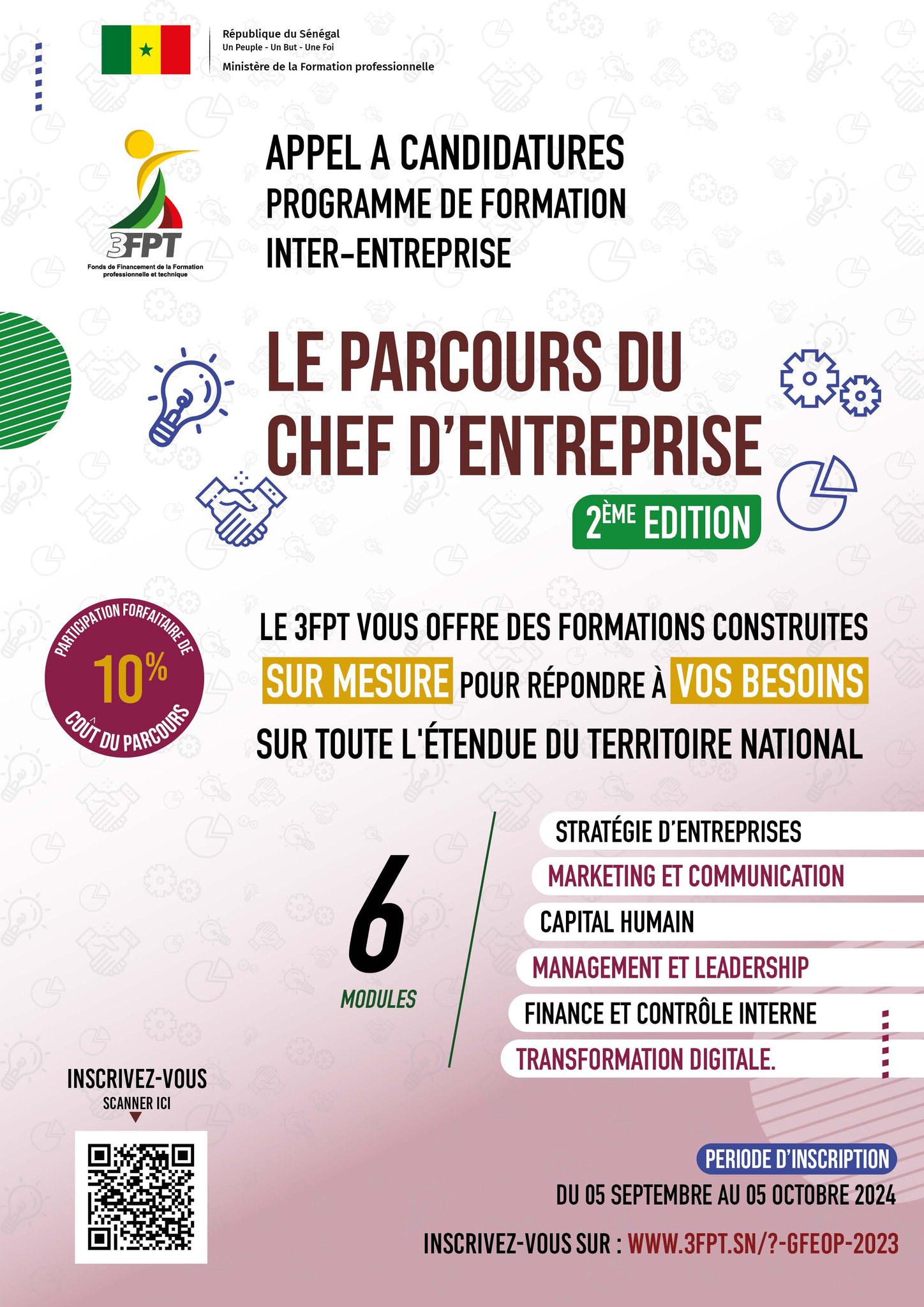 Parcours du chef d’entreprise : 150 chefs d’entreprise à renforcer