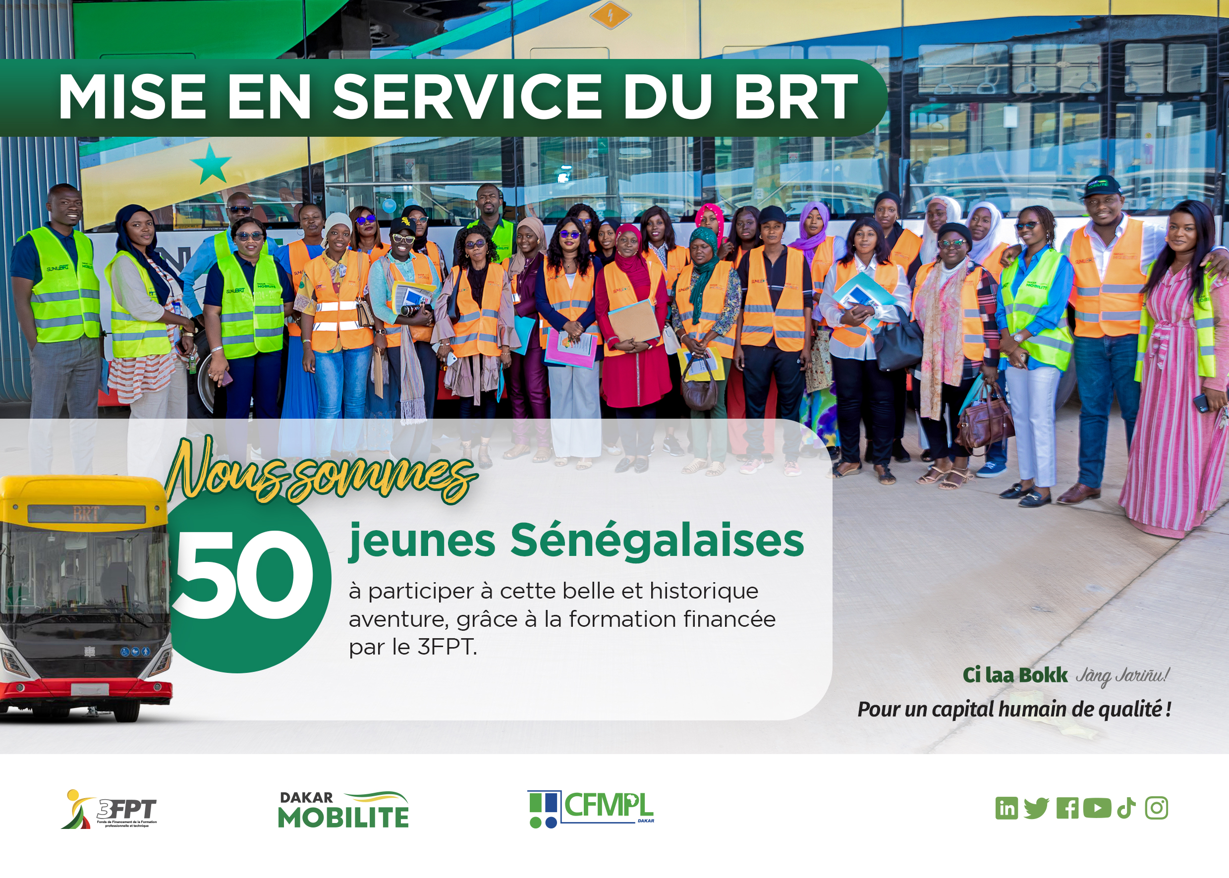 Mise en service du BRT : pour une mobilité optimisée à Dakar !
