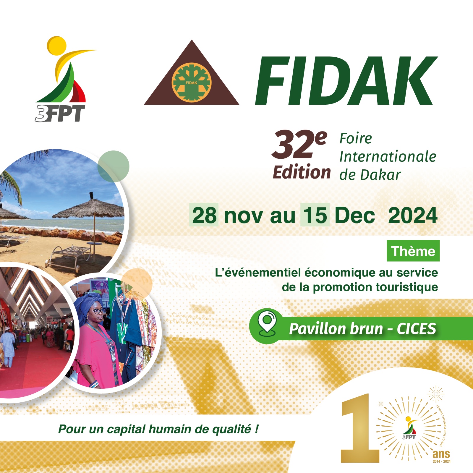 Le 3FPT à la FIDAK 2024 : Espace d’échanges au service de la formation professionnelle